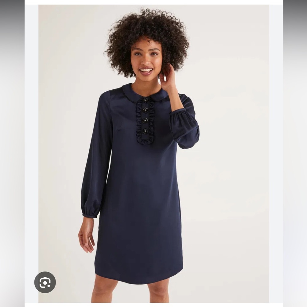 Boden Sophia Sequin Elegant Navy Blue Women's Dress